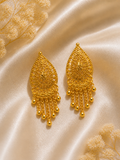 Traditional Gold Plated Long Dangle Earrings for Women Designer Ethnic Party & Wedding Wear Earrings