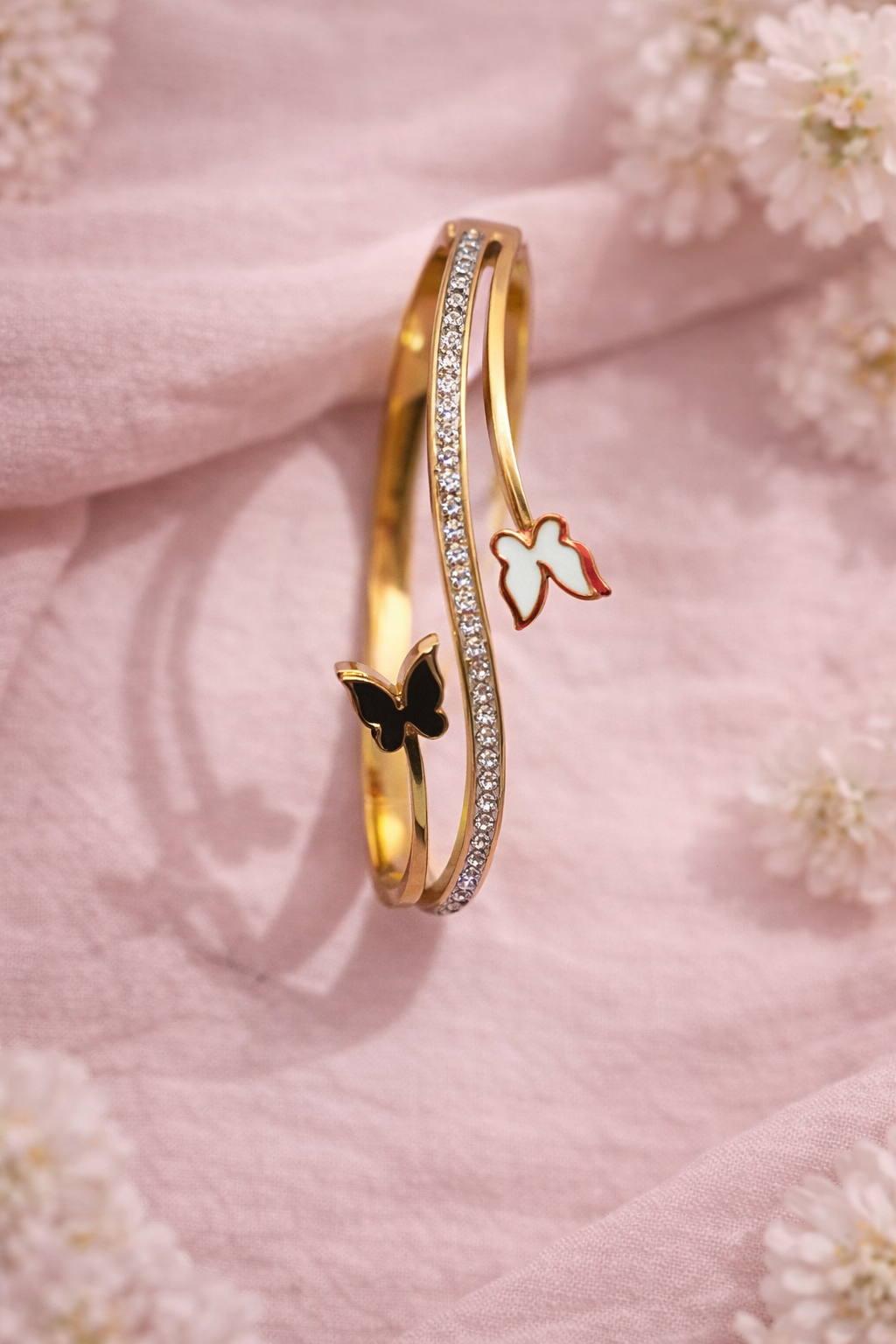 Premium Butterfly Charm Stainless Steel Bracelet for Women